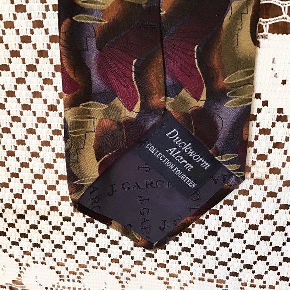 Vintage J Garcia Duckworm Alarm Silk Tie 1996 - Picture 4 of 5